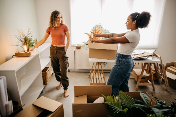 Student celebrating moving out